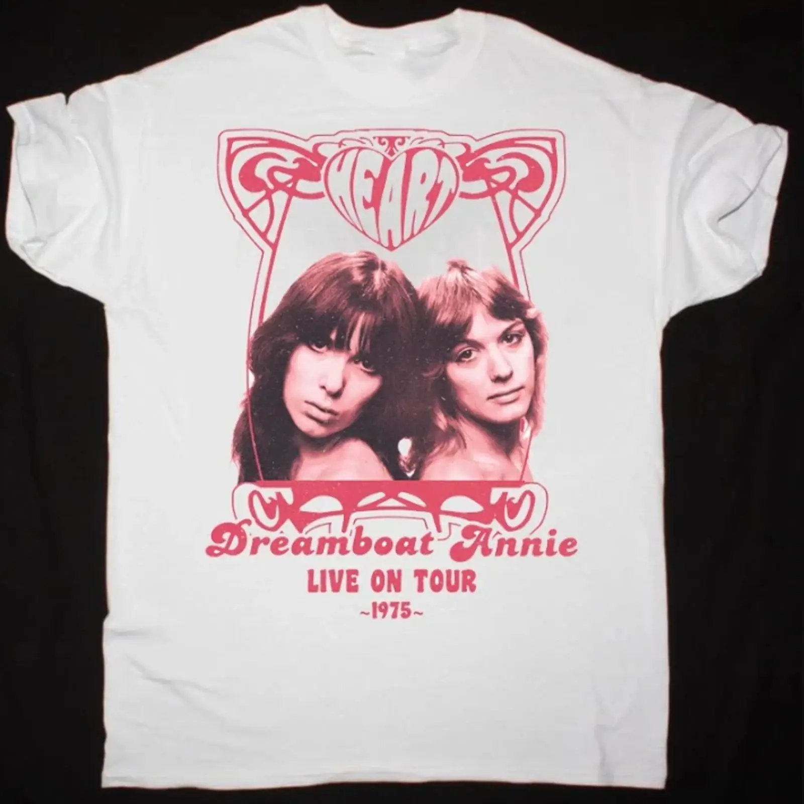 Women'S Fashion In The 70S - T-shirt Heart Band Dreamboat Annie Tour