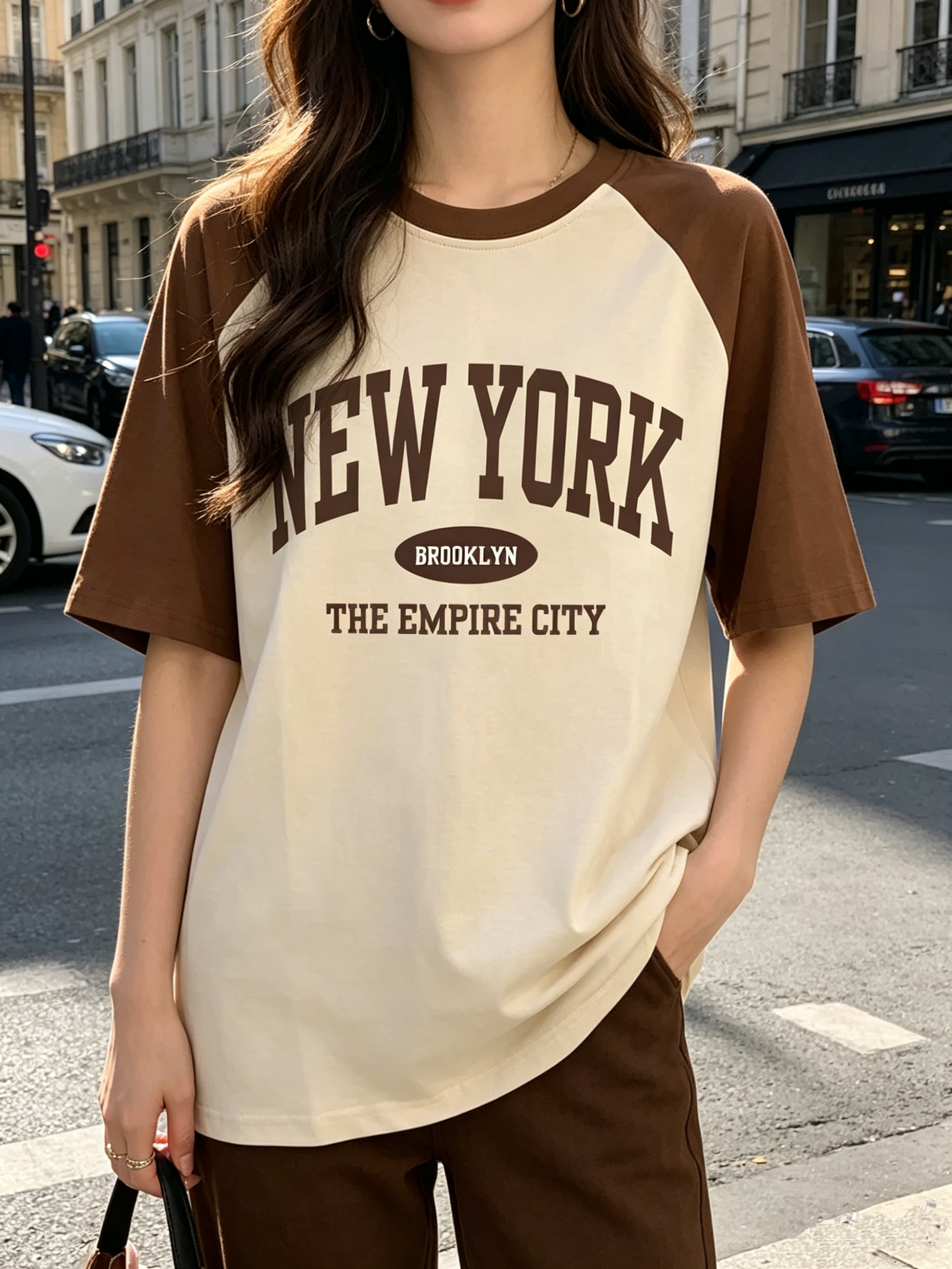 Women'S Fashion York - T-shirts Streetwear Femme et Fille Style
