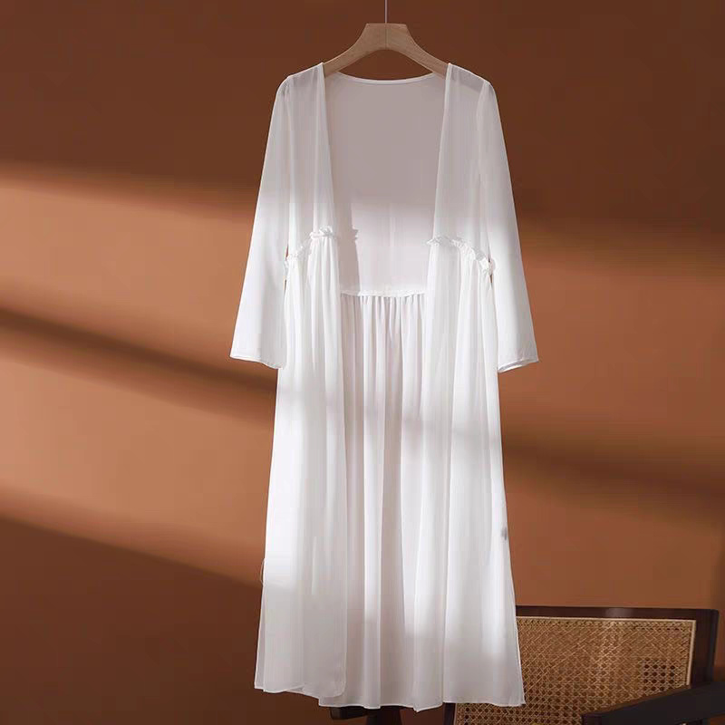 Women'S Fashion Kimono - Kimono long en mousseline pour femme