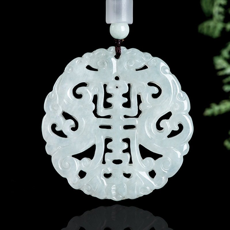 Women'S Fashion Gifts - Collier pendentif dragon en jadéite birmane,