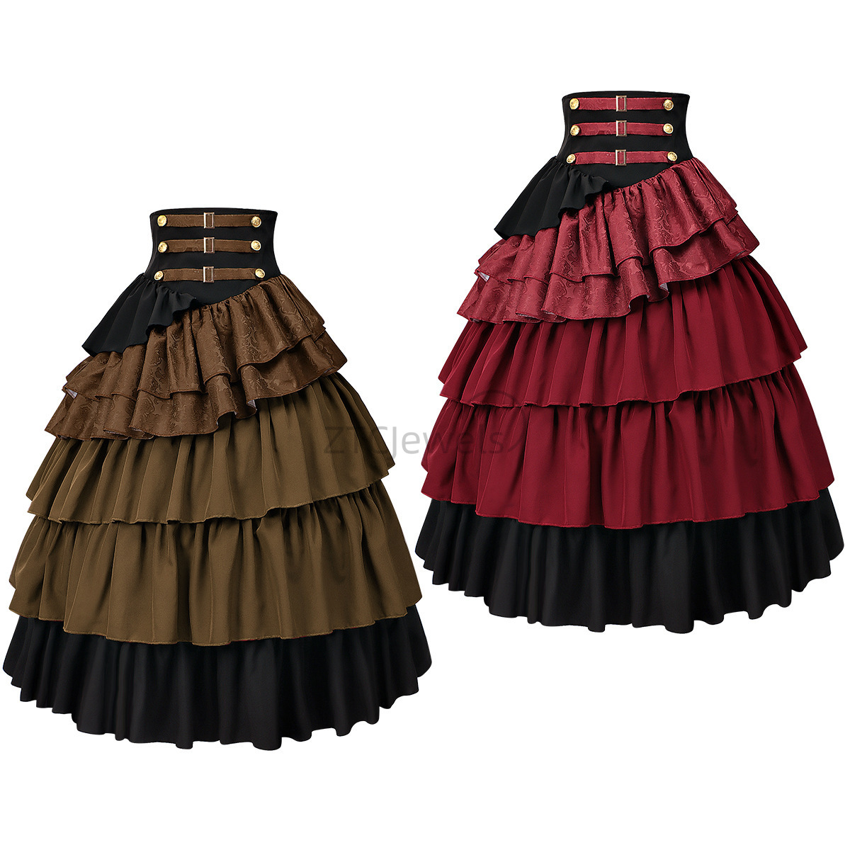 Pleated Skirt Women - Demi-jupe d'halloween pour femmes, Costume gothique