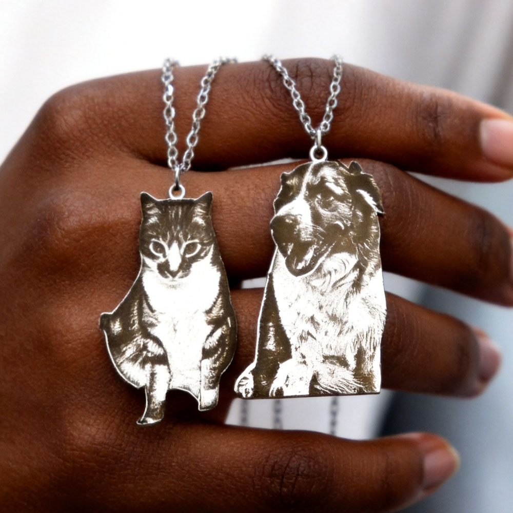 Xl Women'S Fashion - Collier personnalisé avec photo d'animal de