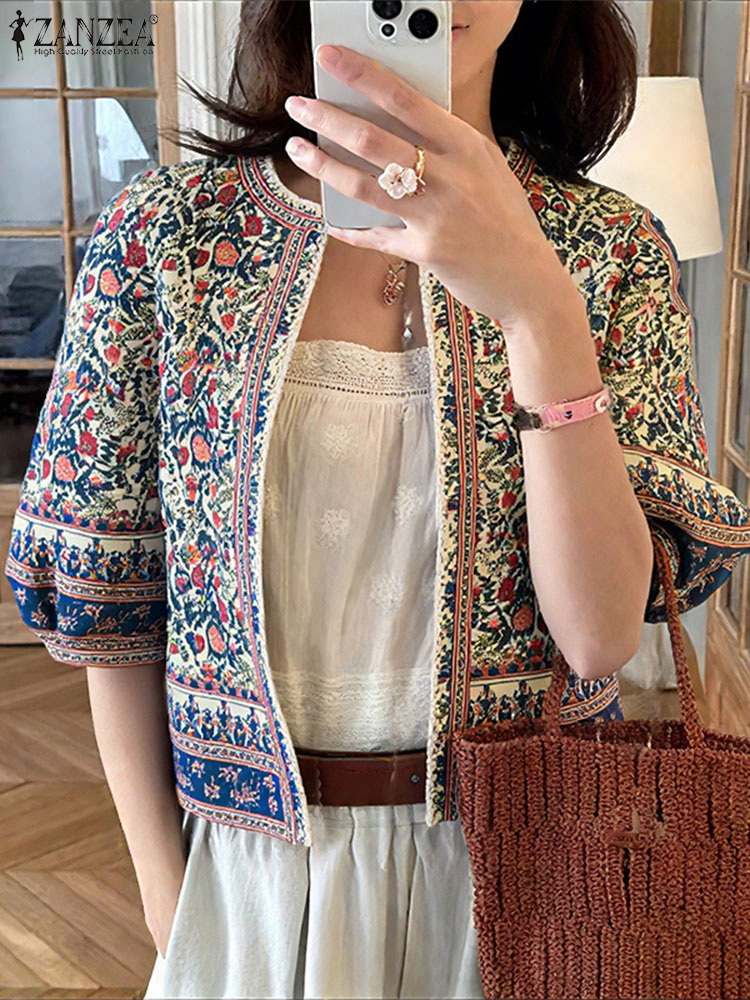 Women'S Fashion Kimono - ZANZEA hauts à la mode Cardigans
