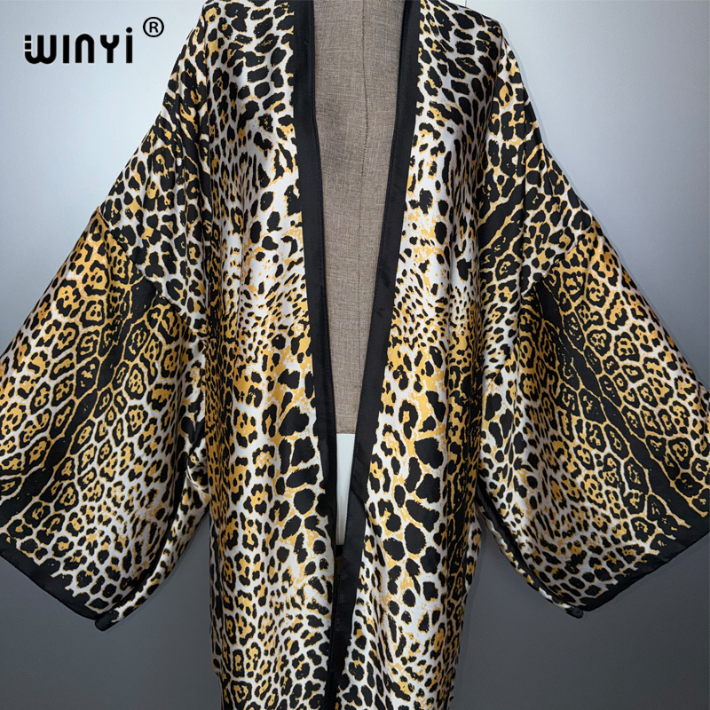 Women'S Fashion Kimono - WINYI imprimé léopard kimono Caftan mode