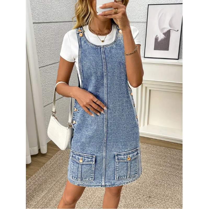 Women'S Fashion Overalls - Nouvelle Robe Salopette Américaine en Jean