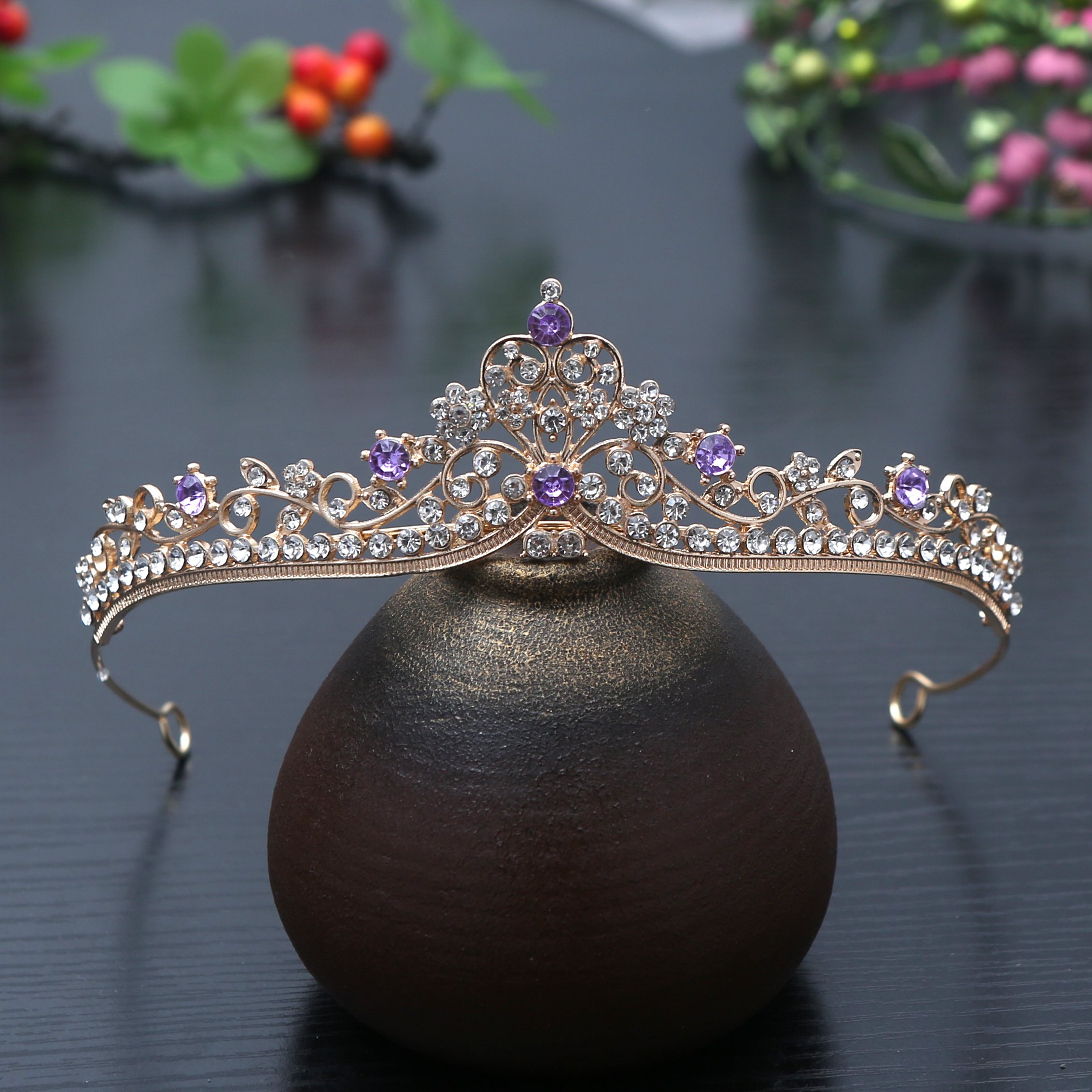 Women Fashion Jewellery - Couronnes de cheveux princesse en cristal,