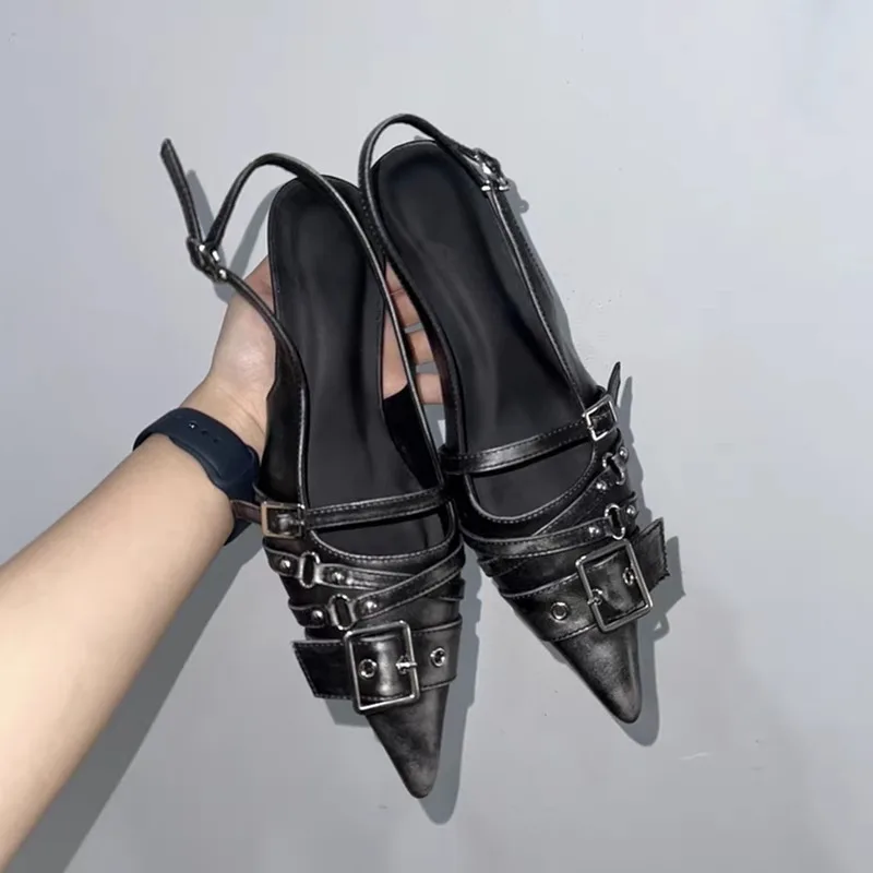 Women'S Fashion Q - Mules à talons hauts à bout