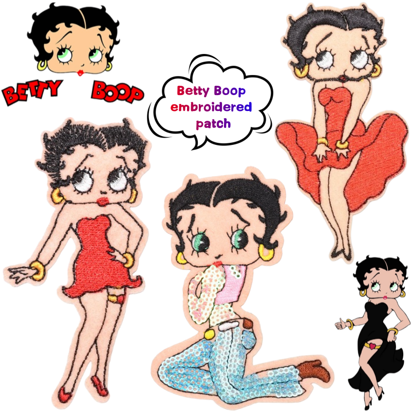 Women And Men Fashion - Patch Betty Boop à fort impact
