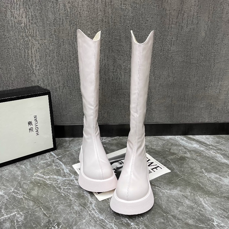 Women'S Fashion Trends 2025 - Nouvelles bottes hautes antidérapantes simples à