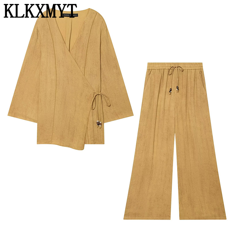 Women'S Fashion Kimono - Ensemble 2 pièces KLKXMYT Street Fashion