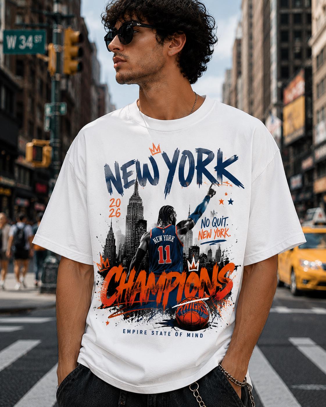 Women'S Fashion York - T-shirt Jalen Brunson Champion de New