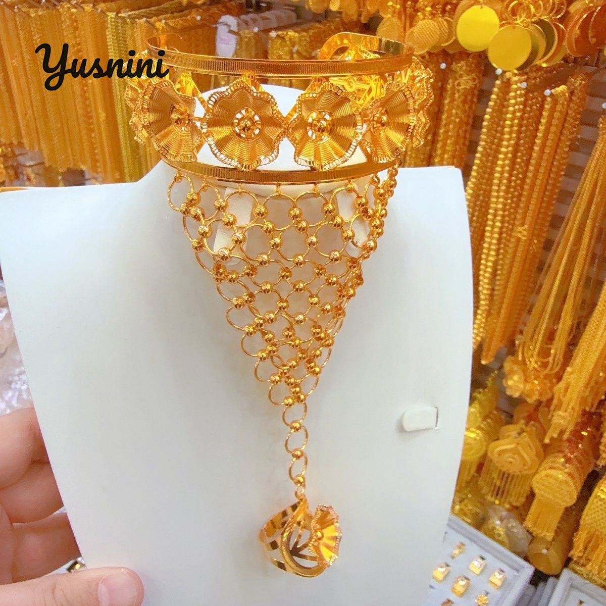 Women'S Fashion Rings Gold - Bracelet annulaire personnalisé plaqué or 24