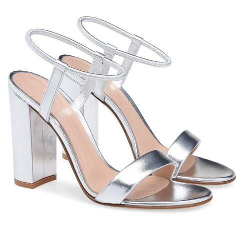 Women Fashion Online - Femmes chaudes argent or mat cuir
