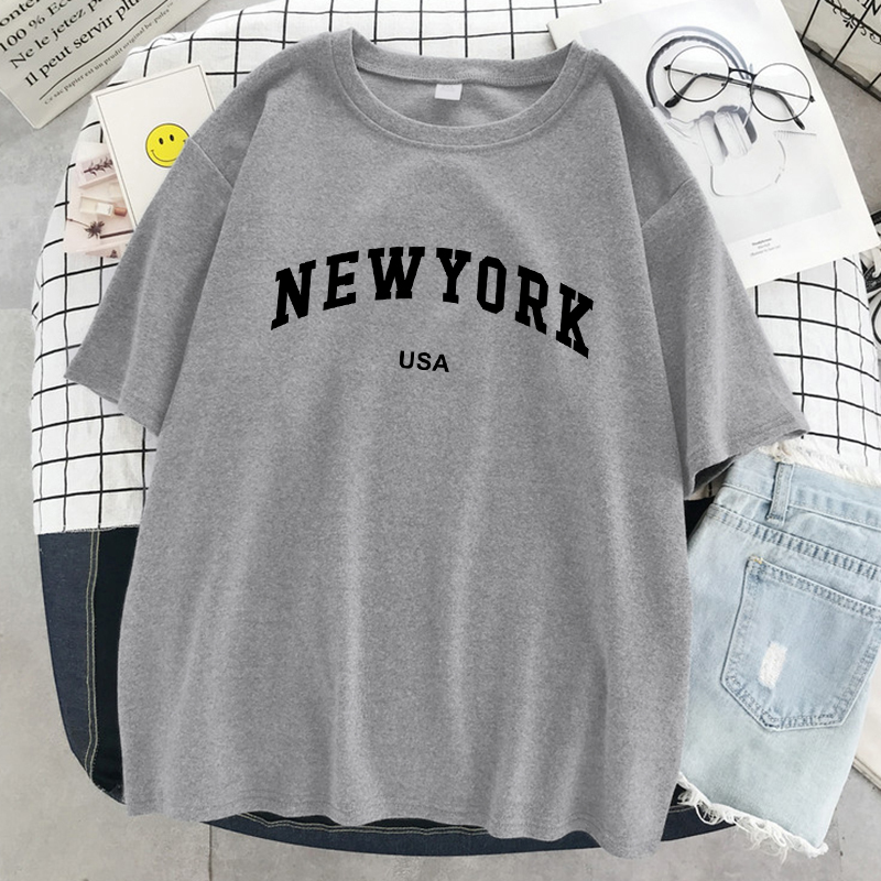 Women'S Fashion York - New York Usa ville lettre graphique