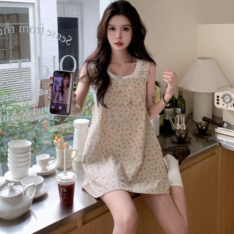 Women'S Fashion Overalls - Nouvelle Robe Salopette en Jean Mignonne