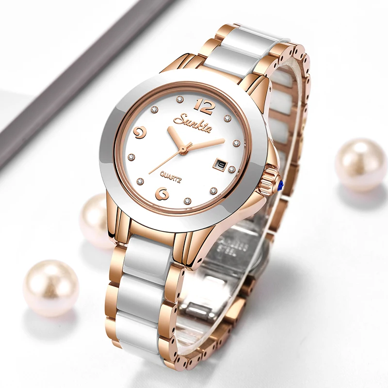 Women Fashion Simple - Sunkta mode Quartz pour Femme Montre