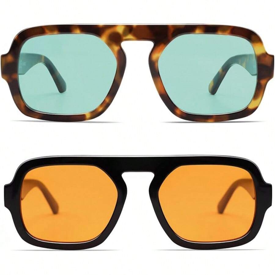 Women'S Fashion In The 70S - VANLINKER – lunettes de soleil carrées