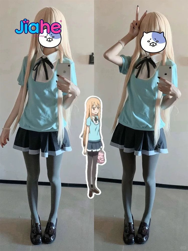 Pleated Skirt Women - Himouto! Costume de cosplay Anime Doma