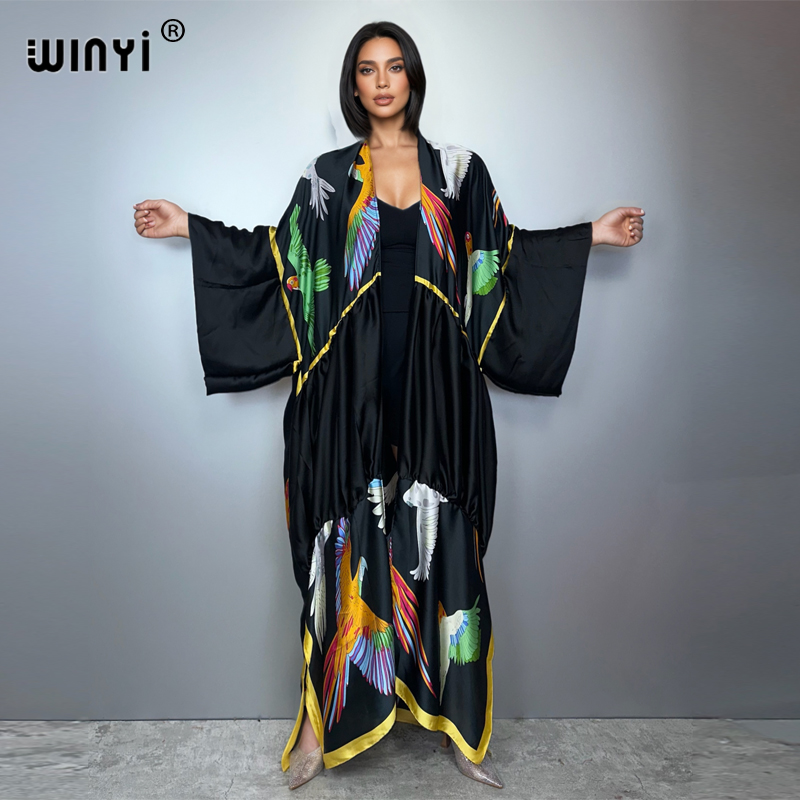 Women'S Fashion Kimono - WINYI imprimé boho kimono maxi vêtements