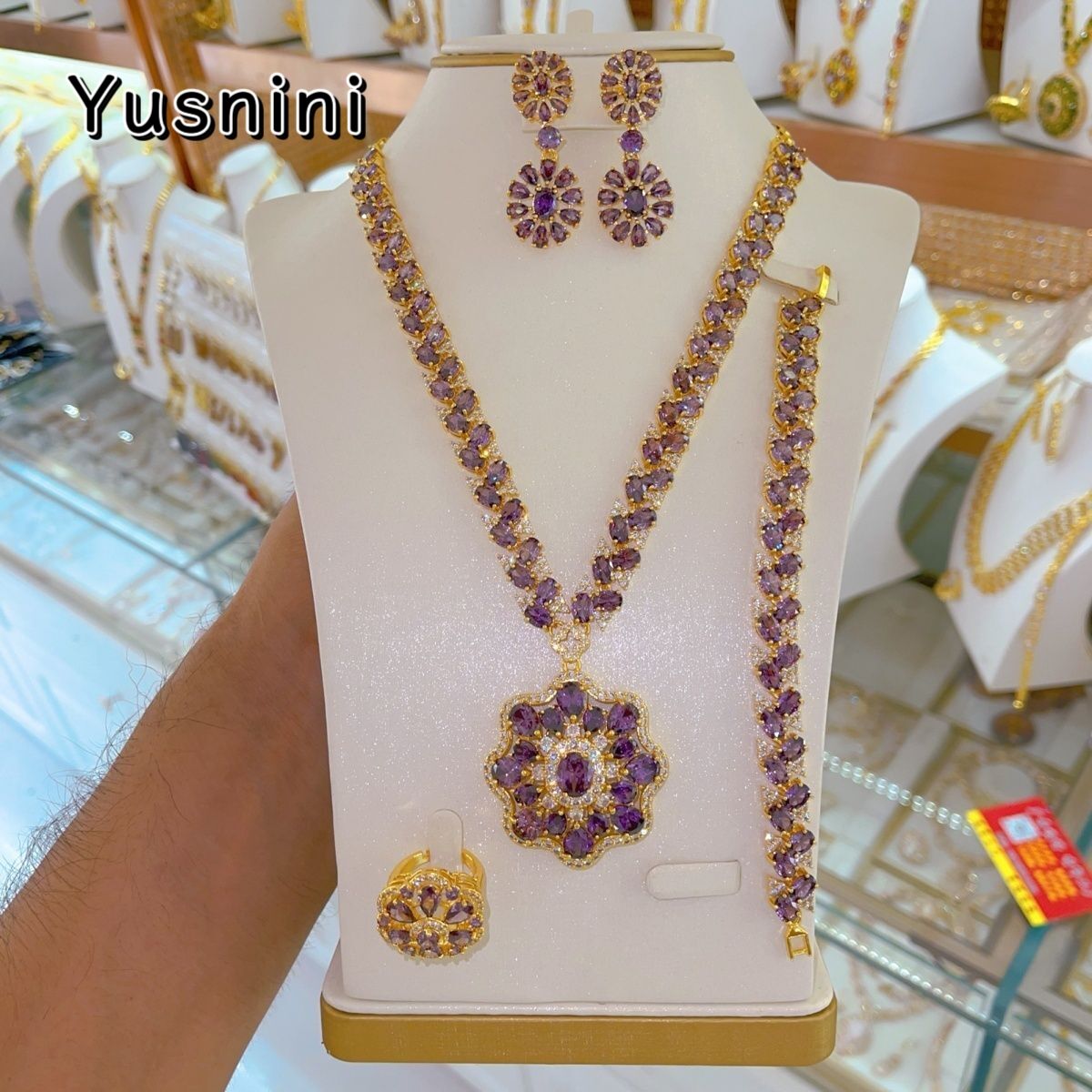 Women'S Fashion Rings Gold - Nouveau français 24K plaqué or collier