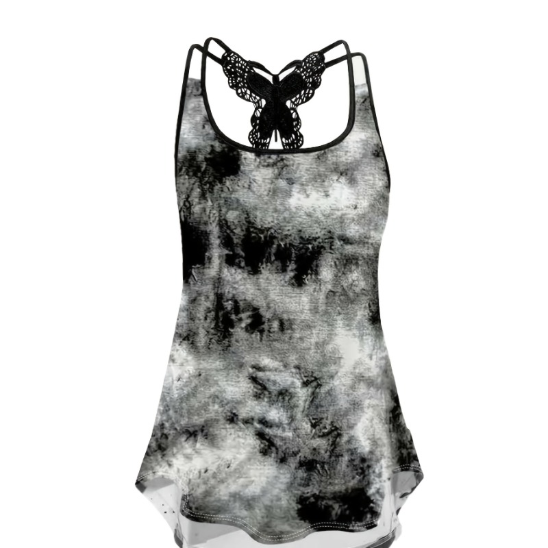 Women Fashion Vest - Débardeur imprimé grande taille 1XL-5XL, chemise