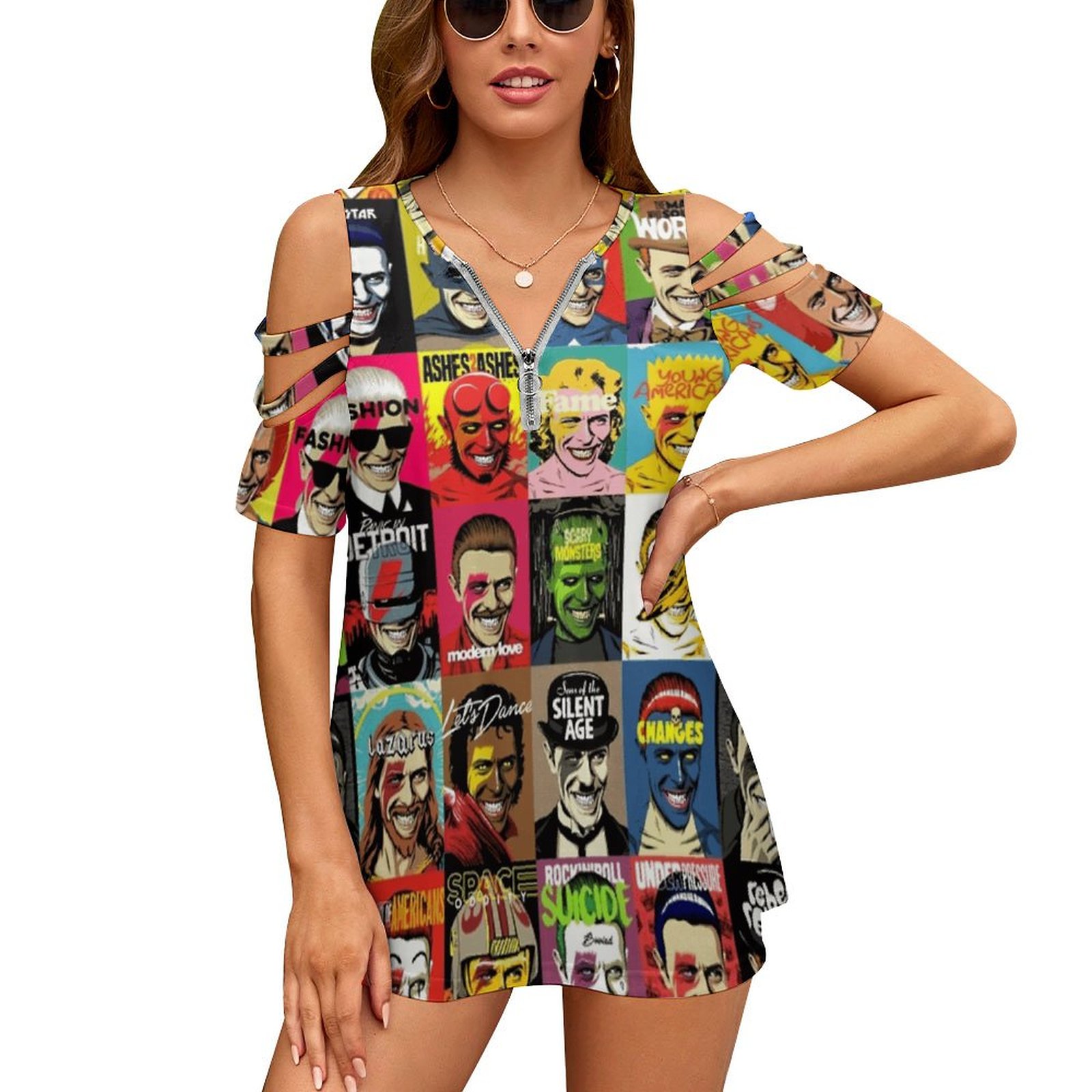 Women'S Fashion In The 70S - All The Changes-T-shirt imprimé floral pour