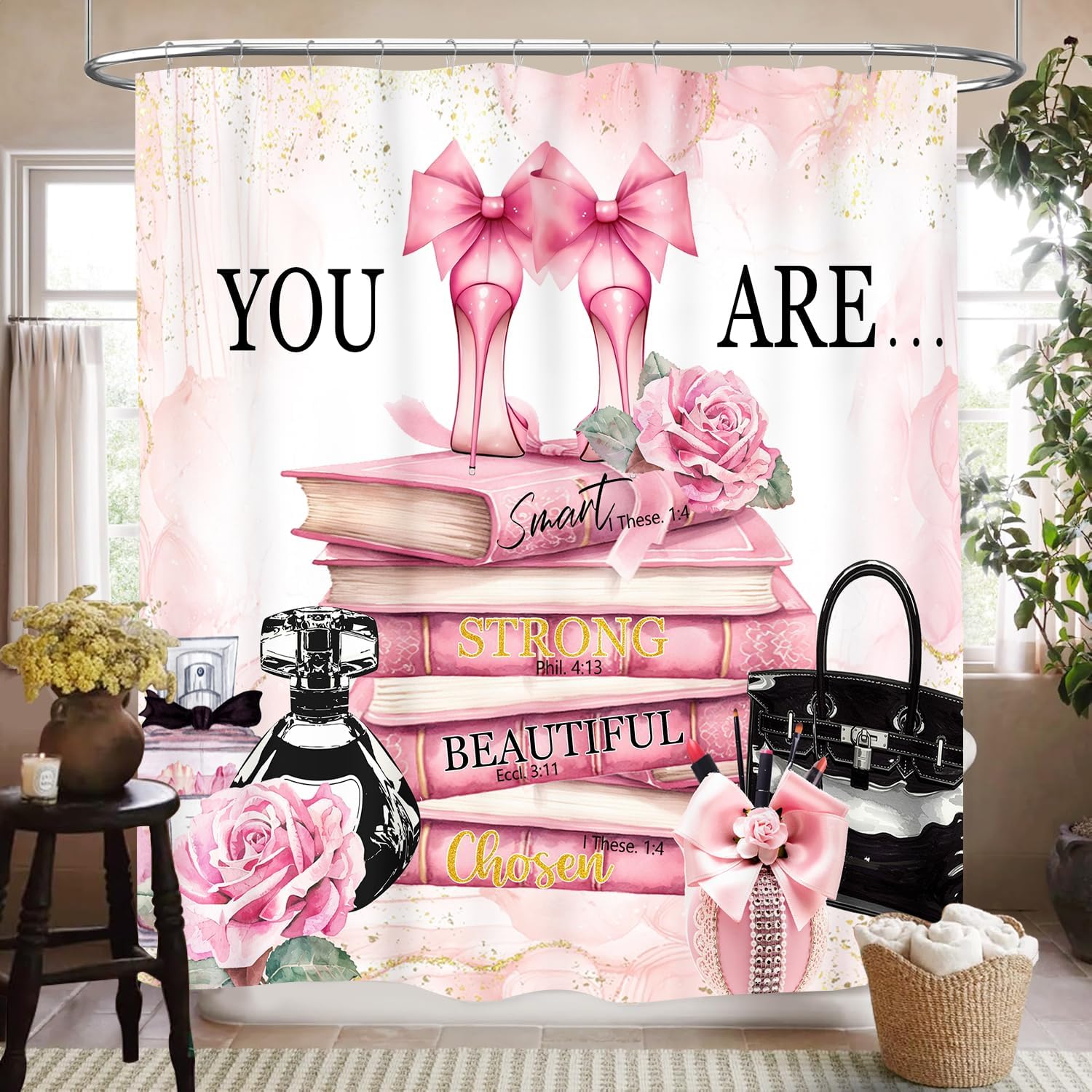 Women'S Fashion Magazine - Rideau de douche tendance pour femme,
