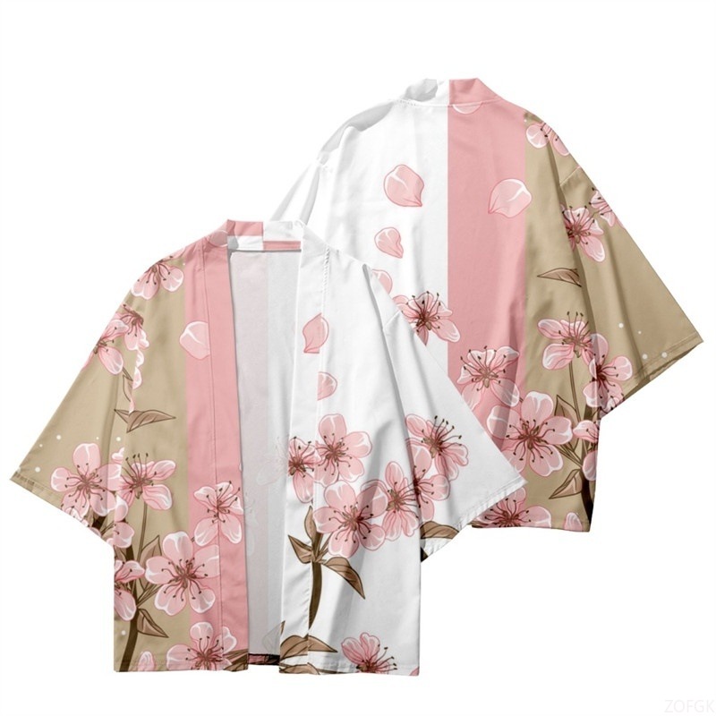 Women'S Fashion Kimono - Kimono d'été imprimé floral pour hommes
