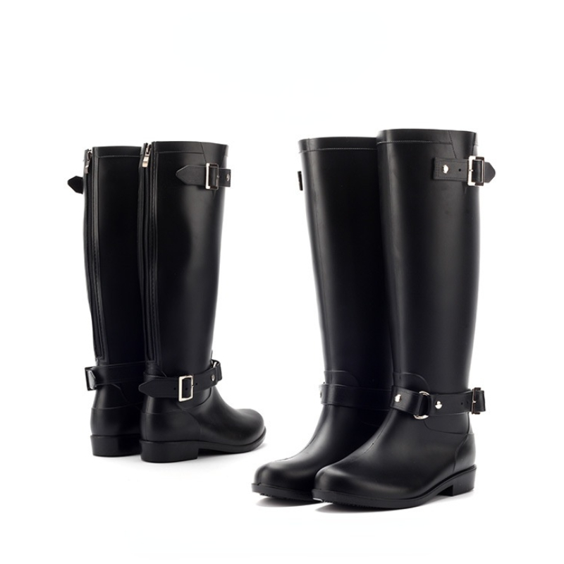 Women'S Fashion Rain Boots - Bottes de travail en caoutchouc imperméables