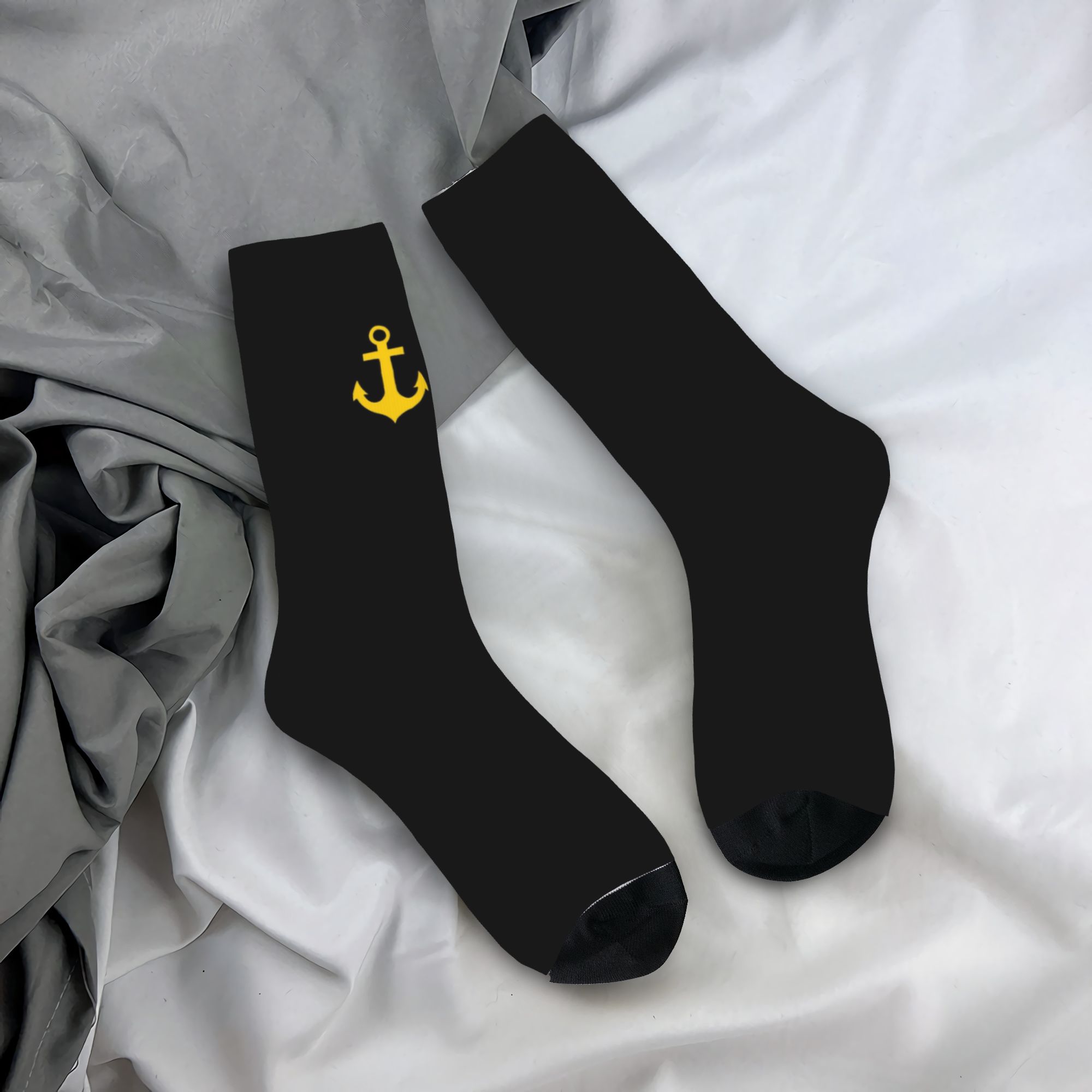 Women Fashion Logo - Chaussettes unisexes personnalisées avec logo ancre