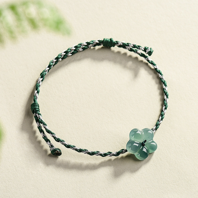 Women'S Fashion Gifts - Bracelet à fleurs en jadéite birmane,