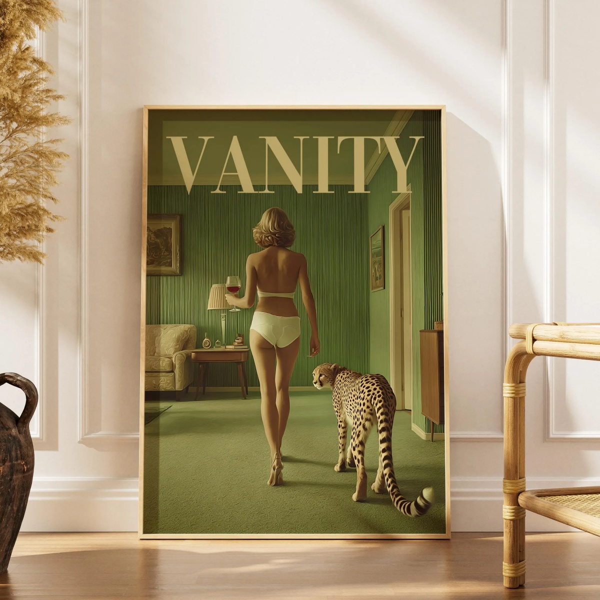 Women'S Fashion Magazine - Affiche sur toile vintage Femme avec