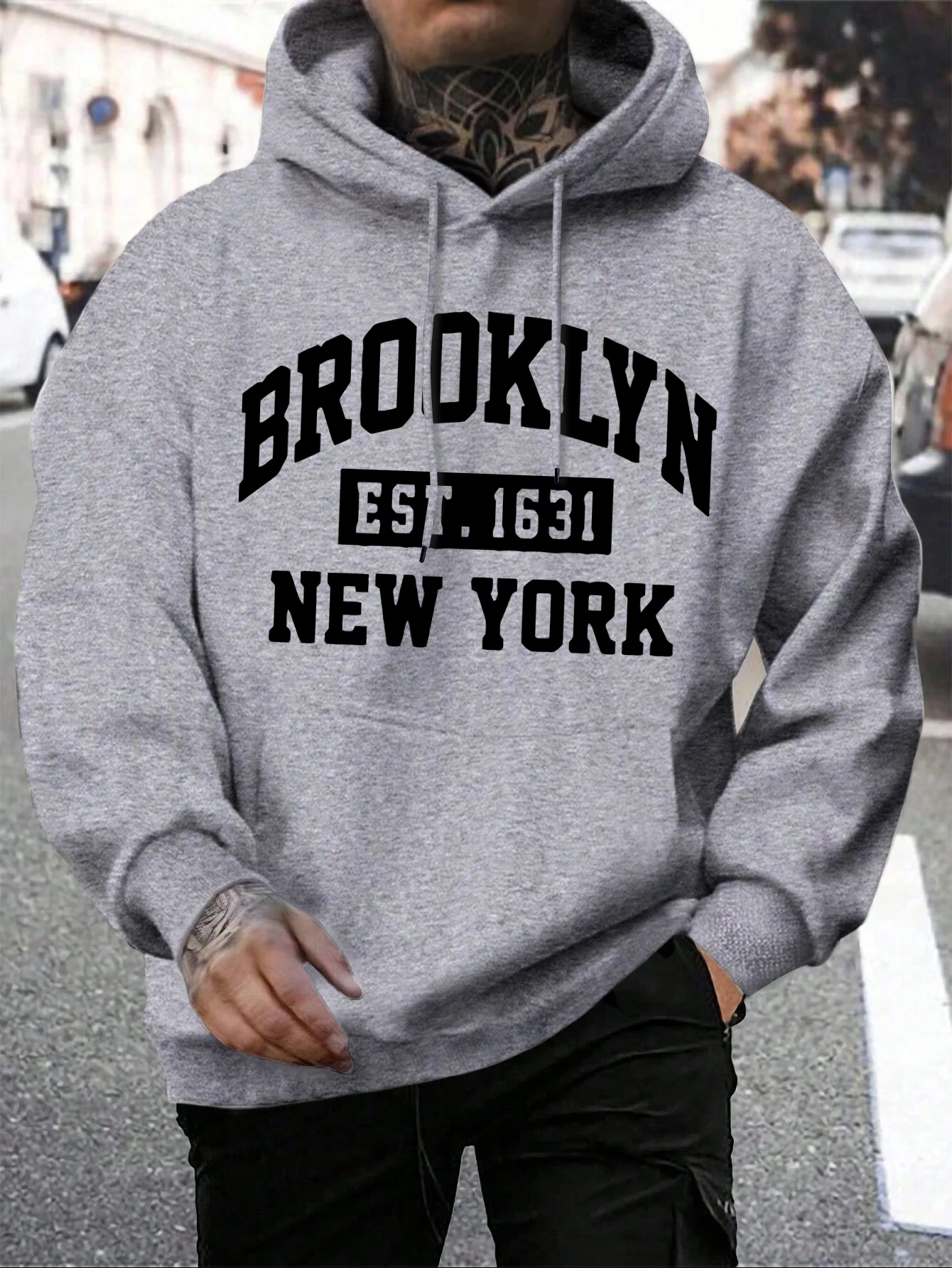 Women'S Fashion York - Sweat à capuche imprimé Brooklyn New