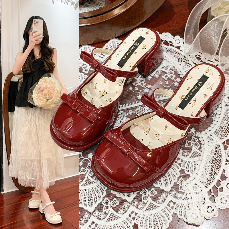 Women'S Fashion Trends 2025 - Bow Mary Jane Baotou sandales femmes