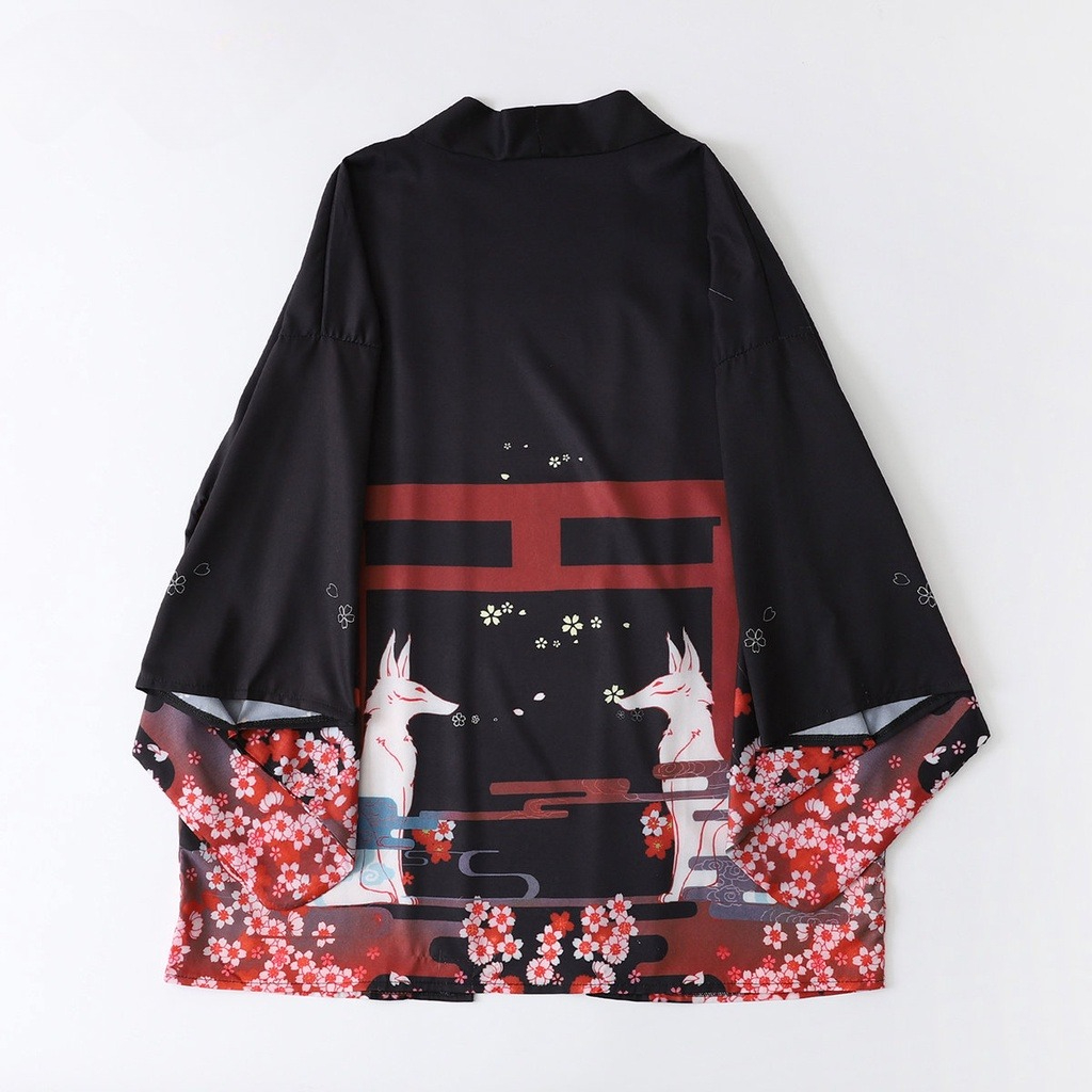 Mode renard imprimé été plage  - Women'S Fashion Kimono avis et prix