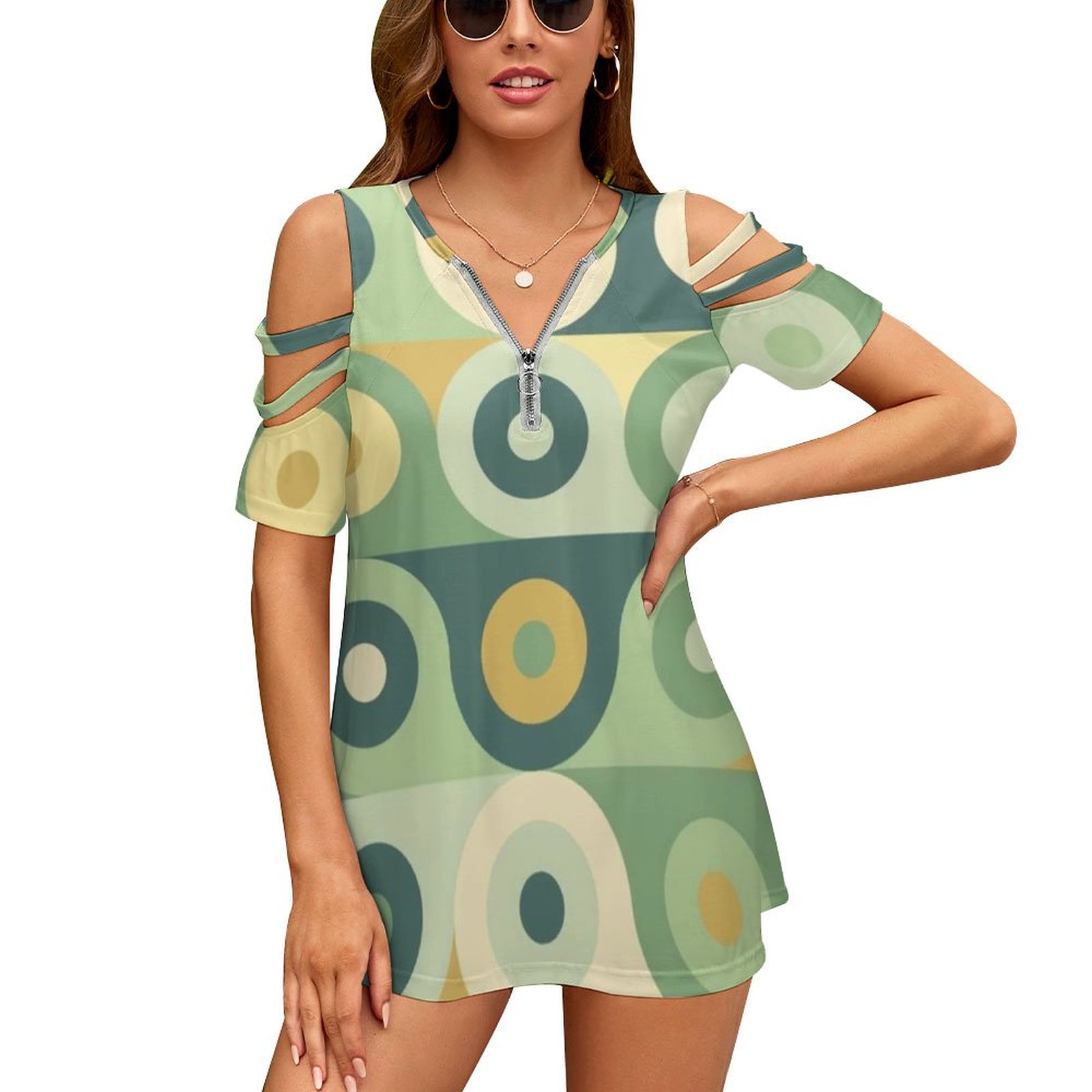 Groovy-T-shirt imprimé avec fe - Women'S Fashion In The 70S avis et prix