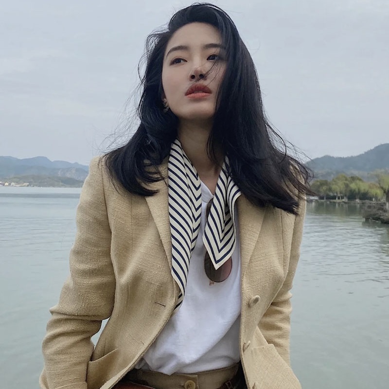 Écharpes à rayures imprimées p - Women Fashion Hats avis et prix