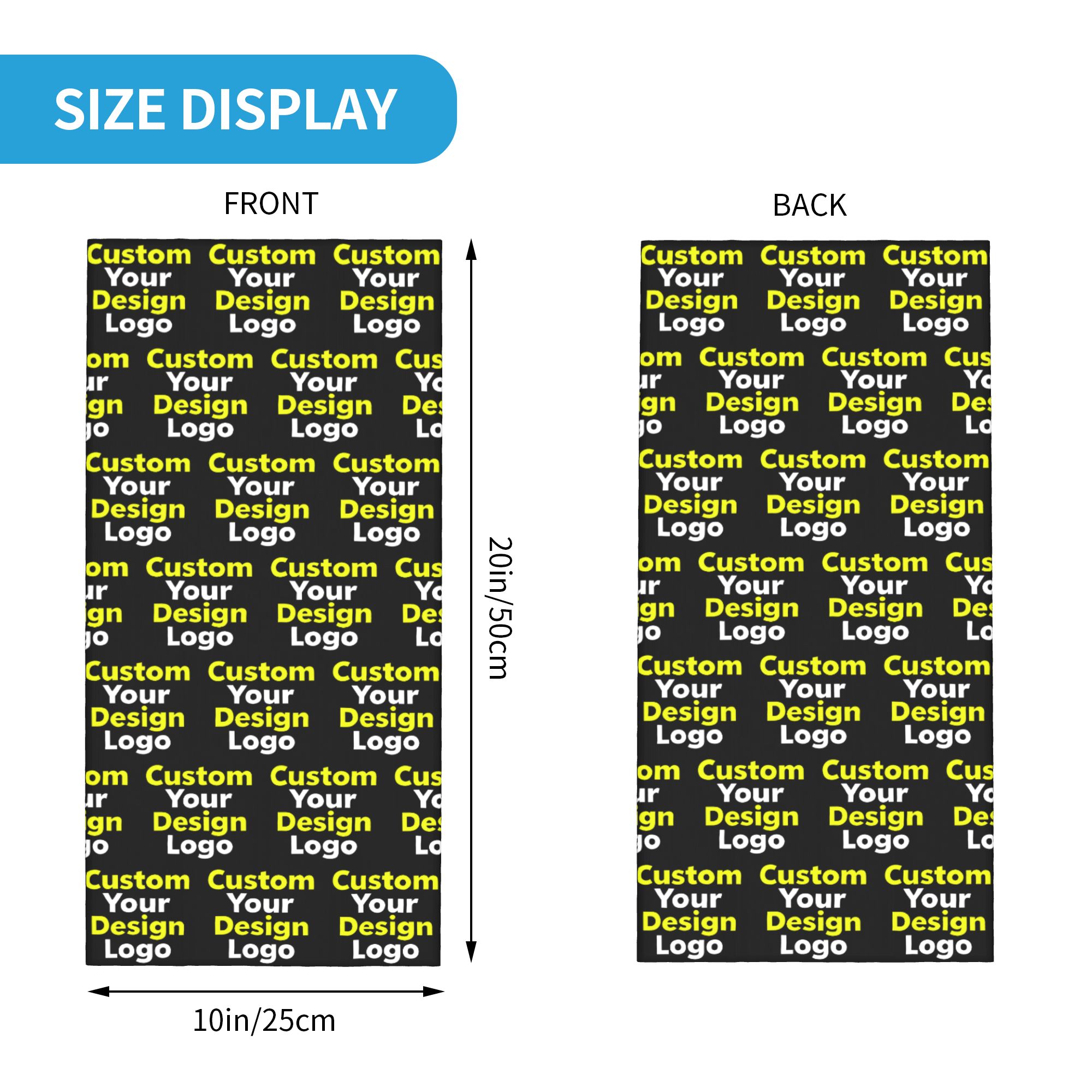 Cache-cou bandana personnalisé - Women Fashion Logo avis et prix