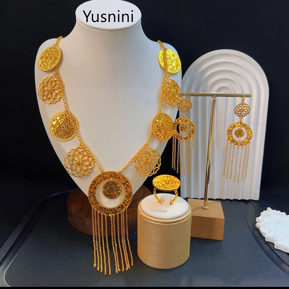 Nouvel ensemble de bijoux de m - Women'S Fashion Rings Gold avis et prix
