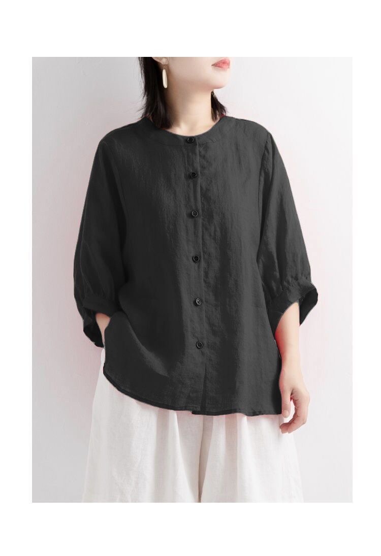Chemise ample en coton et lin  - Women'S Fashion Jersey avis et prix