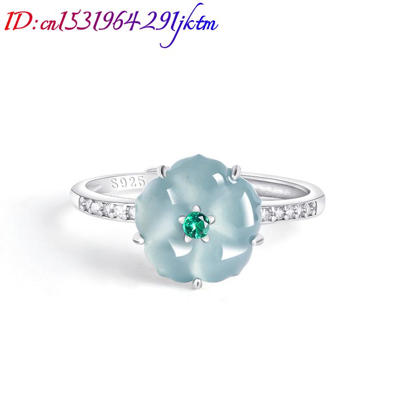 Bagues en jade birman bleu, ar - Women'S Fashion Gifts avis et prix