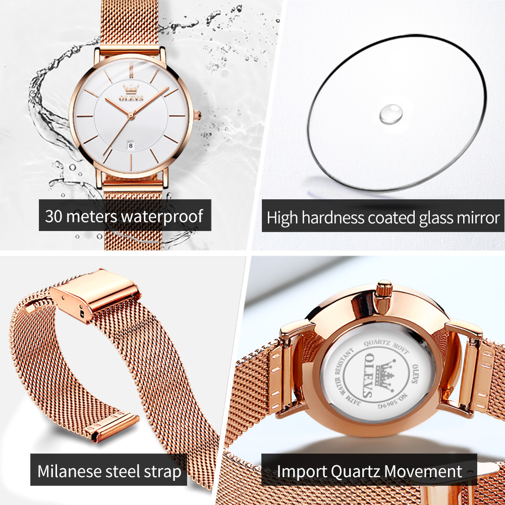 OLEVS femme montre 5869 élégan - Women'S Fashion Gifts avis et prix
