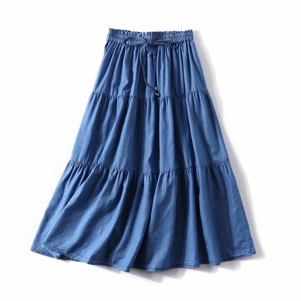 Jupes plissées en Denim à vola - Pleated Skirt Women avis et prix