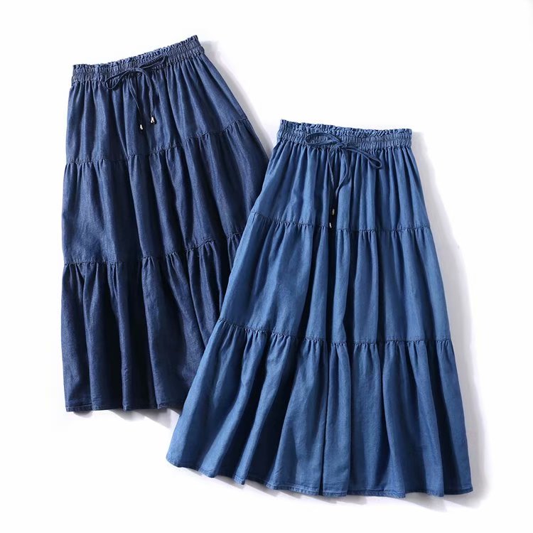 Jupes plissées en Denim à vola - Pleated Skirt Women avis et prix