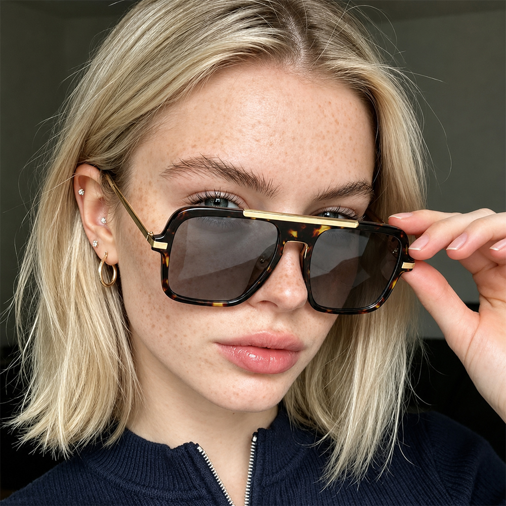 Lunettes de soleil carrées rét - Women'S Fashion In The 70S avis et prix