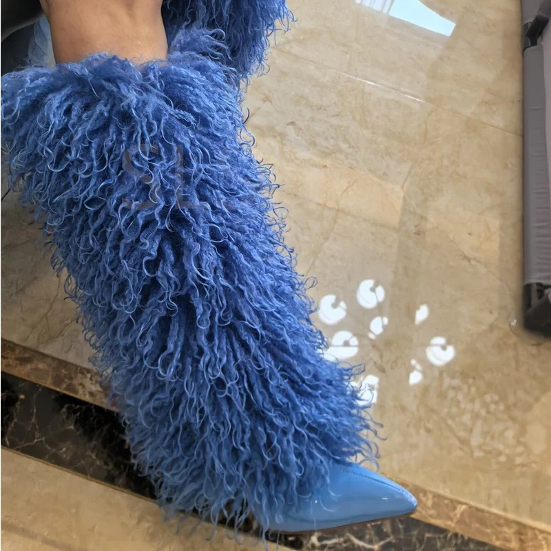Bottes hautes en imitation lai - Women'S Fashion Magazine avis et prix