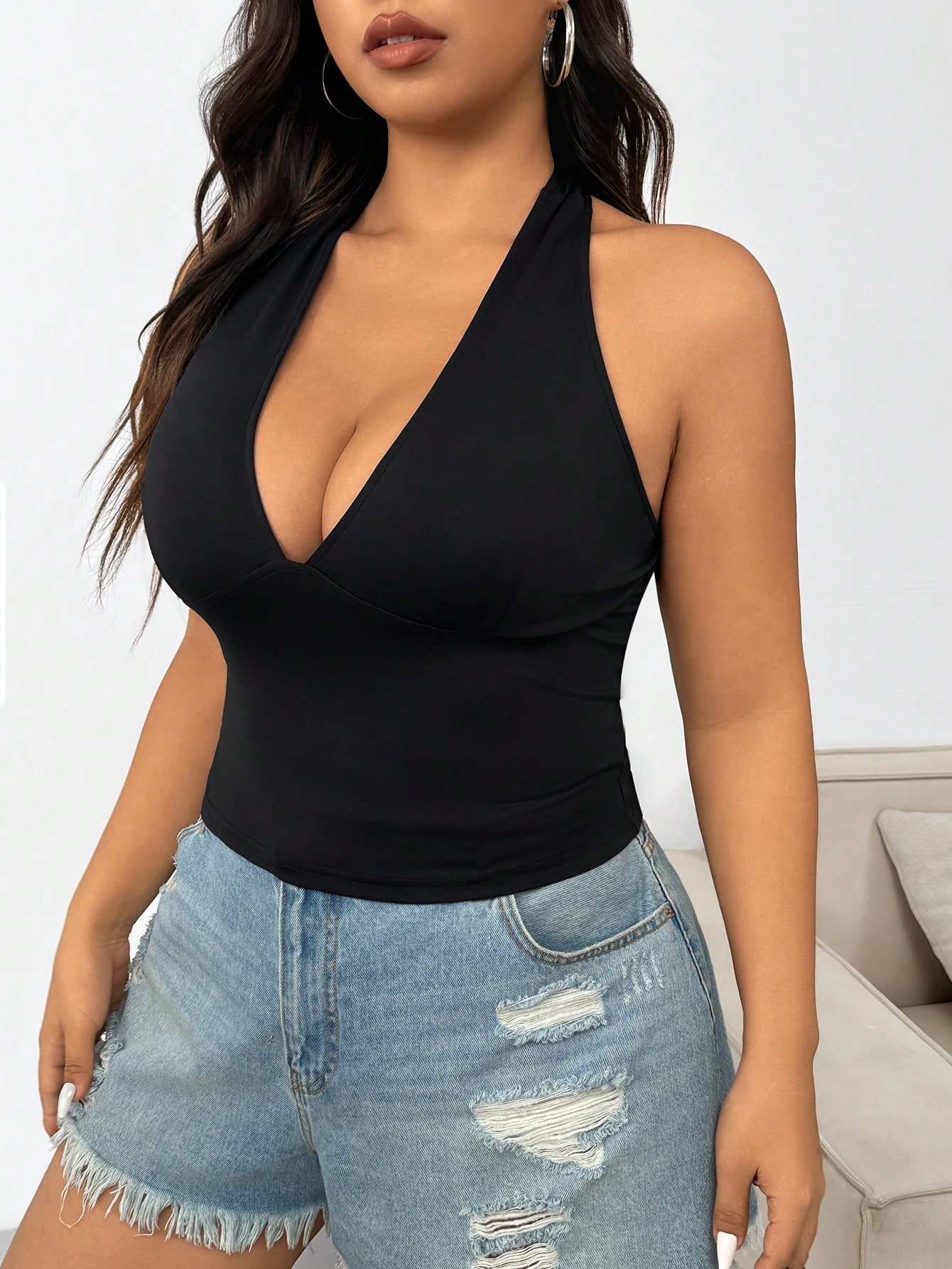 Nouvelle mode couleur unie gra - Women Fashion Vest avis et prix