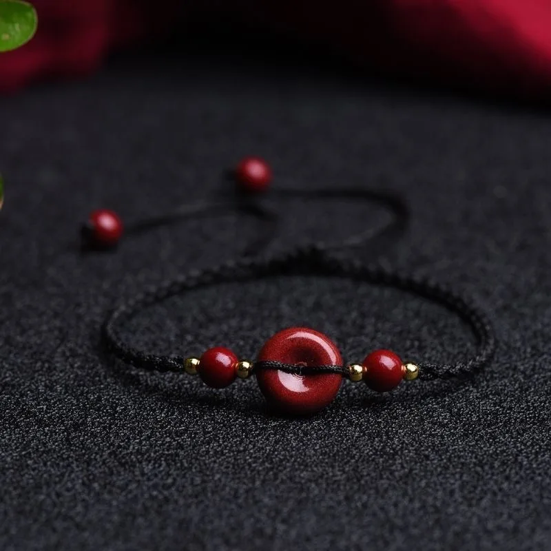 Bracelet en perles de cinabre  - Women Fashion Jewellery avis et prix