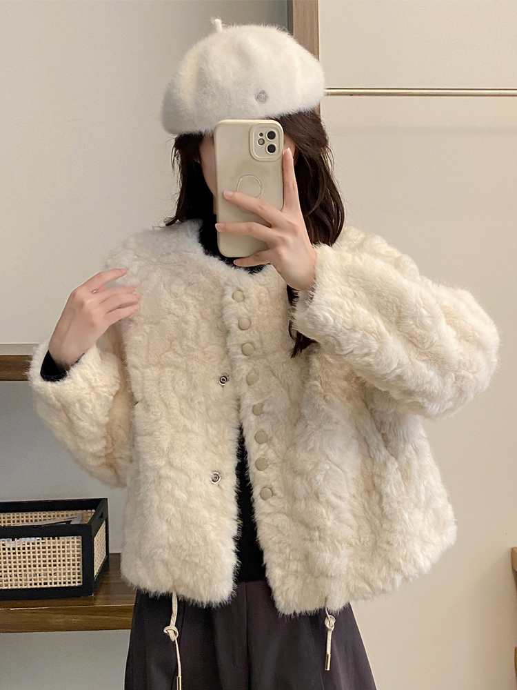 Manteau court en peau d'agneau - Women'S Fashion Petite avis et prix