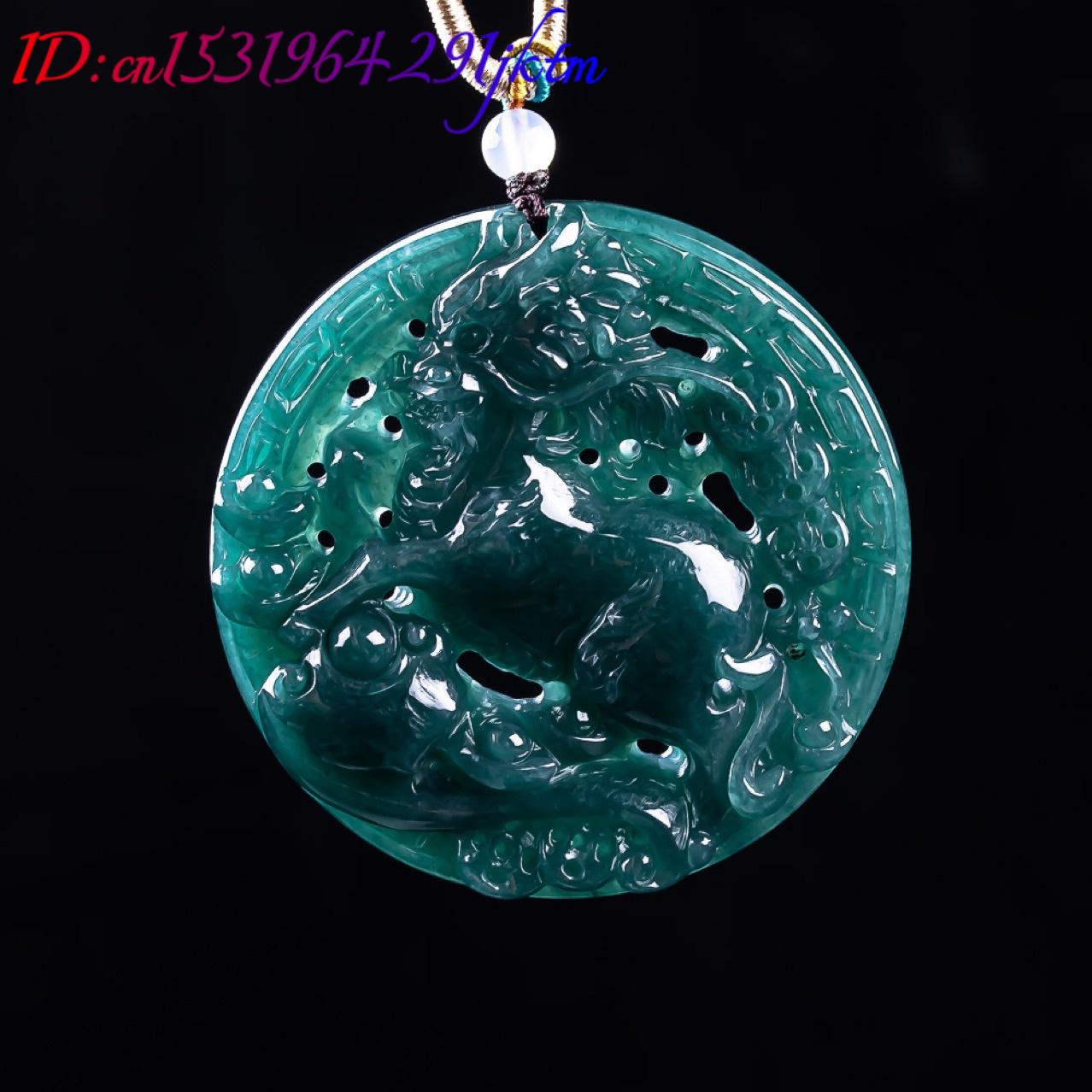 Pendentif Dragon en Jadeite Bi - Women'S Fashion Gifts avis et prix
